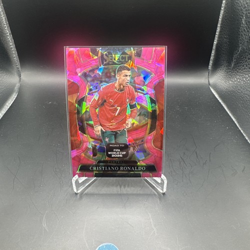 2026 Panini Select FIFA World Cup Cristiano Ronaldo Pink Ice Prizm