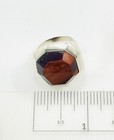 Vintage Large Sterling Silver Tiger's Eye Ring Deco Retro MCM  Size 7 - 13.3g — photo 10