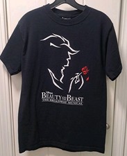 Beauty And The Beast The Broadway Musicaal Black Shirt Size S Disney On Broadway