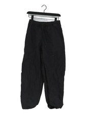 Uniqlo Women's Trousers XS Black Cotton with Polyester Tapered Chino
