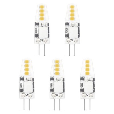 Modee G4 LED Stecklampe 1,8W 180lm 2700K Warmweiß 12V 5 Stück