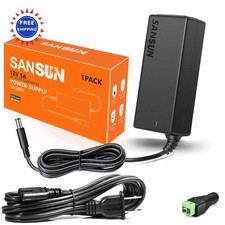 Power Supply 12V 5A Adapter 60W Transformer for LED Lights Cameras Monitor 120V