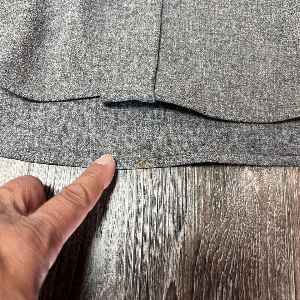 Pendleton Wool Shirt Jacket Mens Large Gray Lined Elbow Patch Made USA - Image 2 of 4