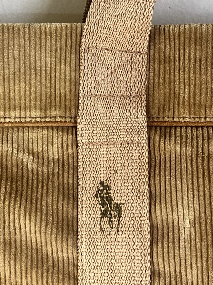 Vintage Ralph Lauren Corduroy Tote Bag in Light Brown - Image 3 of 4