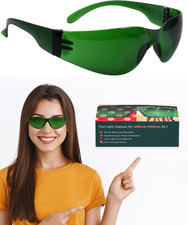 Red Light Therapy Glasses,Eye Protection for Infrared  LED Light Sessions  Block