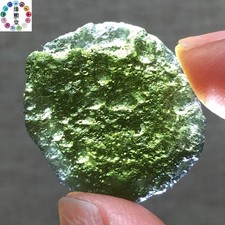 7Ct Moldavite Genuine Raw Moldavite Crystal from Czech Republic PICcertificate