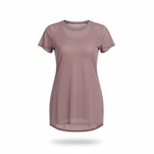 Lululemon Mesh Overlay Tunic Dress Mauve Size 10 Athleisure Workout Activewear