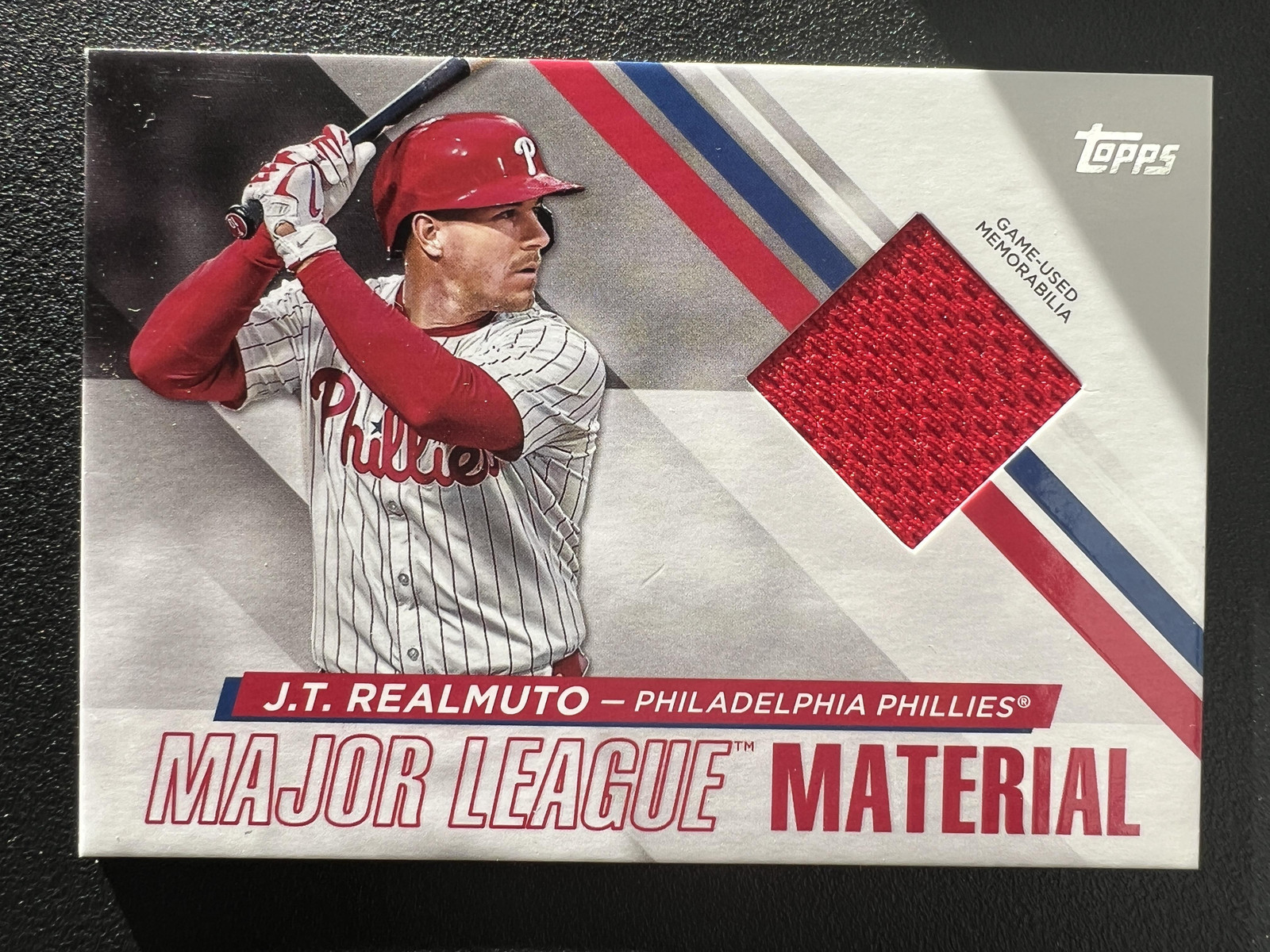 J.T. JT Realmuto 2024 Topps Update Major League Material Jersey