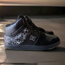 Mens Shoes DC Cure Hi Top Skate Shoes  - Blac...