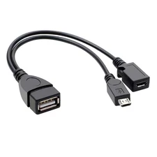 Splitter Micro USB OTG Cable for Fire TV 3/2nd Gen FireStick PC AdapterConverter