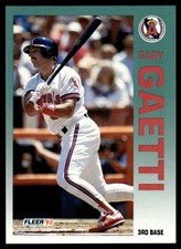 1992 FLEER GARY GAETTI #58 CALIFORNIA ANGELS 990