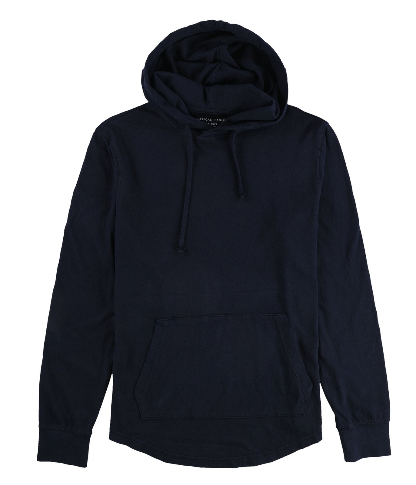 Мужская однотонная толстовка American Eagle с капюшоном, синий, Средний размер