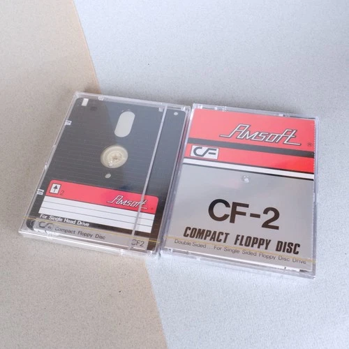 Amsoft CF2 Compact Floppy Disk 3-inch Amstrad Schneider Spectrum Sealed X2