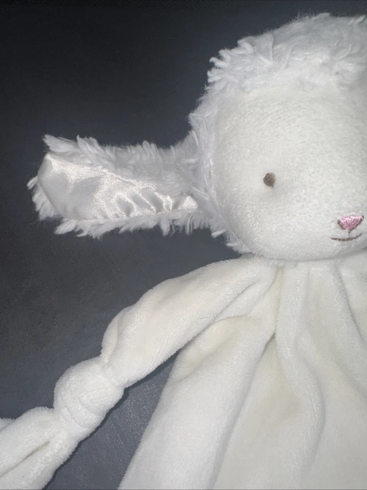 Бело-голубой милый плюшевый кролик Bunnies By The Bay 15 дюймов детская игрушка одеяло - Изображение 3 из 4