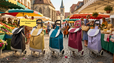 Einkaufstrolley klappbar 38L   leicht & stabil   wetterfest