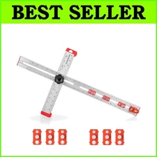 Precision 4 in 1 Adjustable T-Square and Woodworking Marking Gauge - 24 Inch