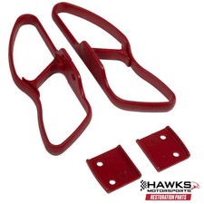1990-1992 Camarofirebird Seat Belt Shoulder Guides Red New Reproduction
