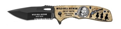 Wild Bill Hickok Collectible Folding Knife 8.5'' | Legends of the West 