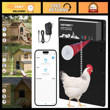 Programmable Automatic Chicken Coop Door - App Control, Solar/Battery Powered, A