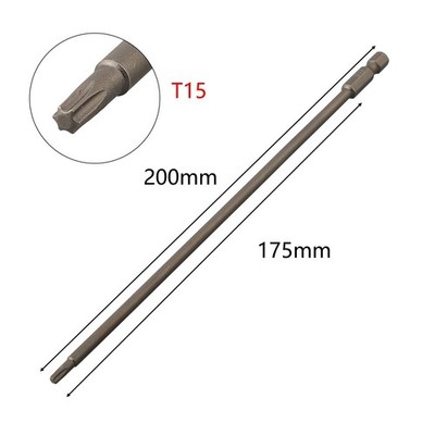 Reliable 200mm Magnetic For Torx Screwdriver Bits in a Set of 16 Pieces