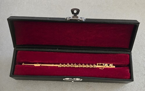 Bambola vintage American Girl giocattolo 2 miniature FLAUTO strumento oro e argento - Foto 4 di 6