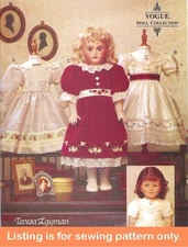 SEWING PATTERN 18" Doll Clothes Victorian 1900 Fits American Girl Samantha 7163