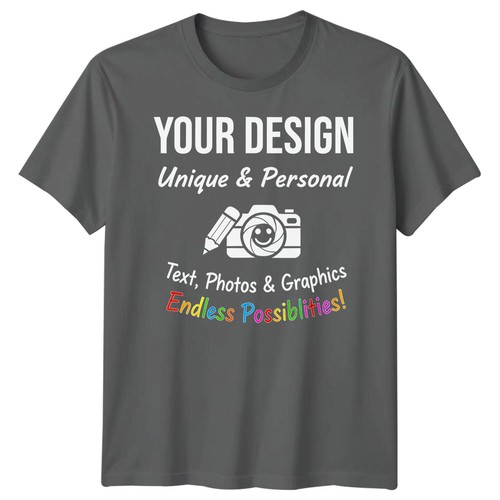Personalised T Shirts Mens Womens Kids UK Any Text And Photo Custom Design Tee - Picture 13 of 21