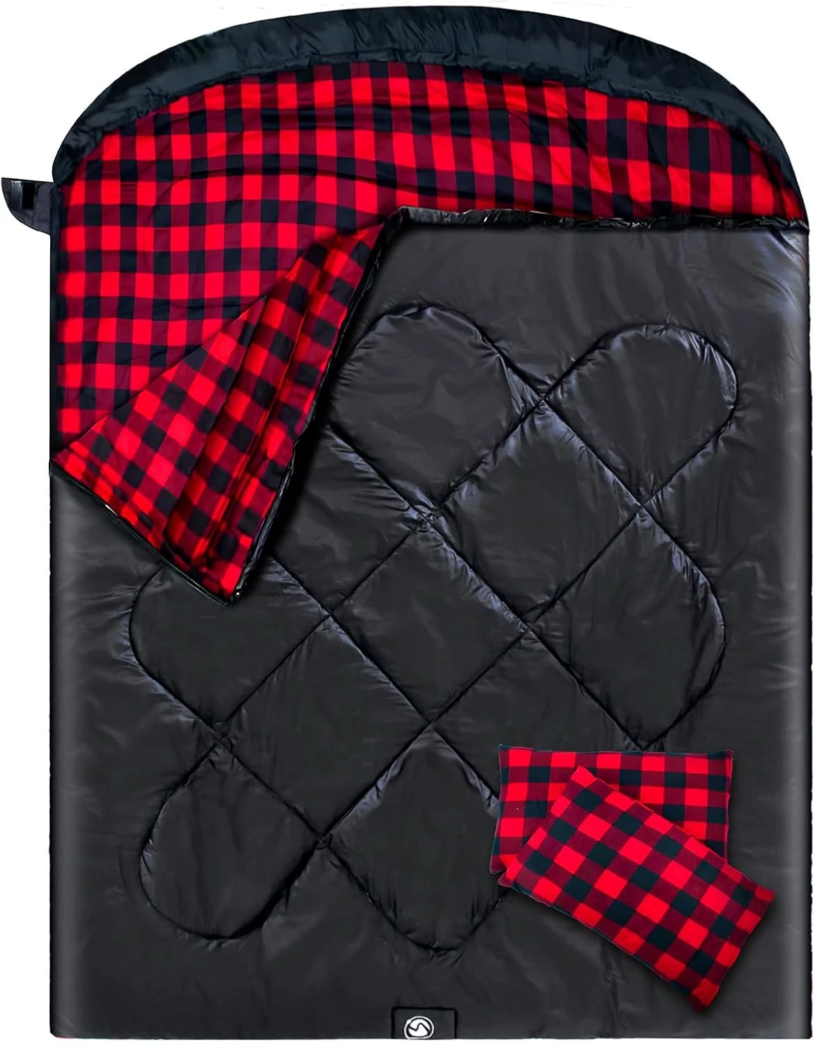 XXL Double Sleeping Bag for 2 Adults with Pillows - Flannel Cold Weather Gear
Opens in a new window 