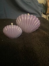 Decorative Seashell Candle Set