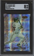 1997 Bowman's Best BC14 Andruw Jones SGC 8 Best Cuts Atomic Refractor RC HOF 