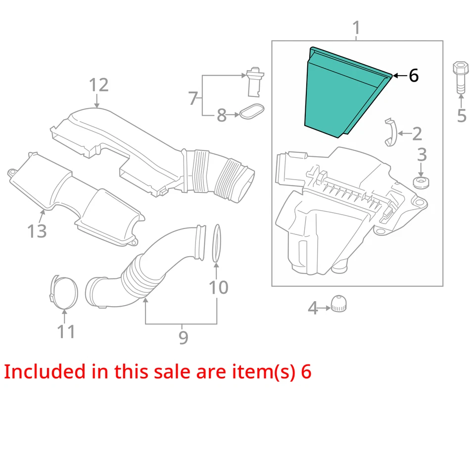 2012-2016 BMW 528i Air Filter Element 13717582908 - Image 3 of 4