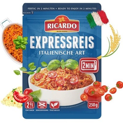 RICARDO Express Reis Italienisch 16 x 250g Reiszubereitung Fertiggerichte 