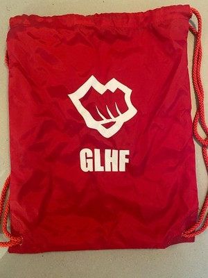 Riot Games - League of Legends Red GLHF Old Logo Drawstring Bag - Employee Gift
