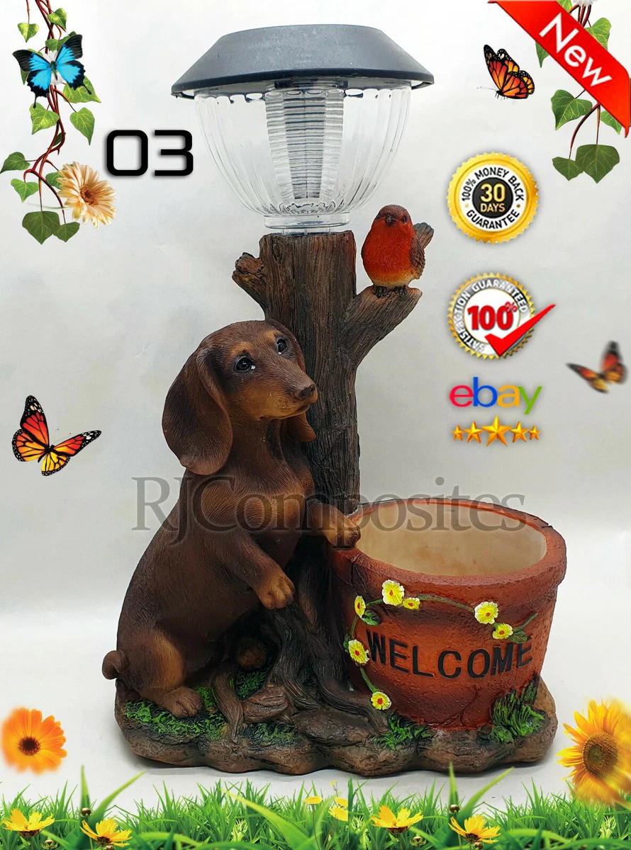 Dachshund solar light deals