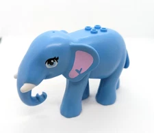 Lego Friends Large Blue Elephant (67419pb01) Jungle Animal Pachyderm 41424 (frnd