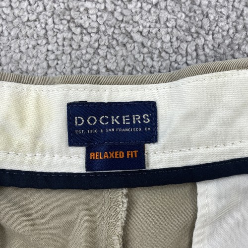 Pantalones Dockers Calce Relajado Para Hombre 36x29 Beige Informal Chino Punto en la Espalda - Imagen 6 de 11