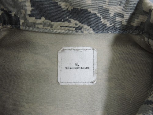 2007 US Air Force Coat Maternity Utility Uniform Jacket Size 6L Camouflage Shirt - Picture 5 of 12