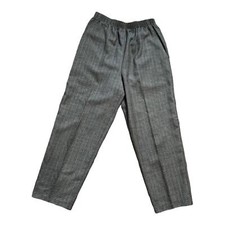 Vintage 80s Briggs Houndstooth Dark Academia High Waisted Trousers Womens 10P