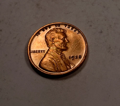 1928 Lincoln Wheat Cent Penny * Gem BU Red * XW759