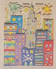 James RIZZI: Museum Original 3D “SKYLINE”, Hand Signed, 1982, A/P, Framed