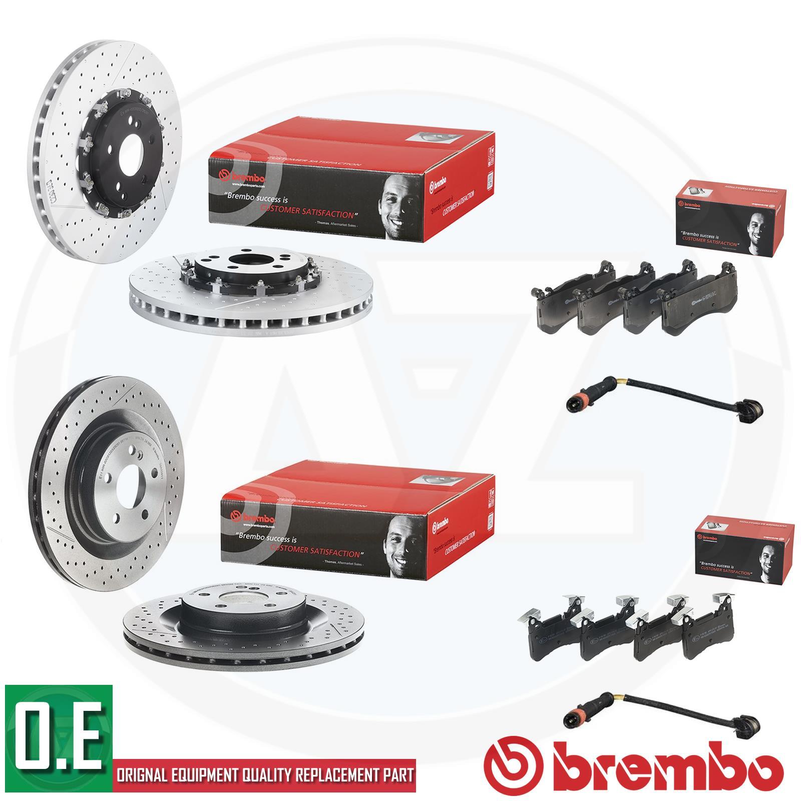 FOR MERCEDES C63 C63S E63 CLS63 AMG BREMBO FRONT REAR BRAKE DISCS PADS