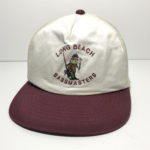 Vtg Long Beach Bassmasters Hat 
