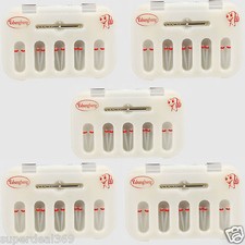 50PCS USA Dental Fiber Post Screw Thread Quartz Resin Post & 5-Drills Red