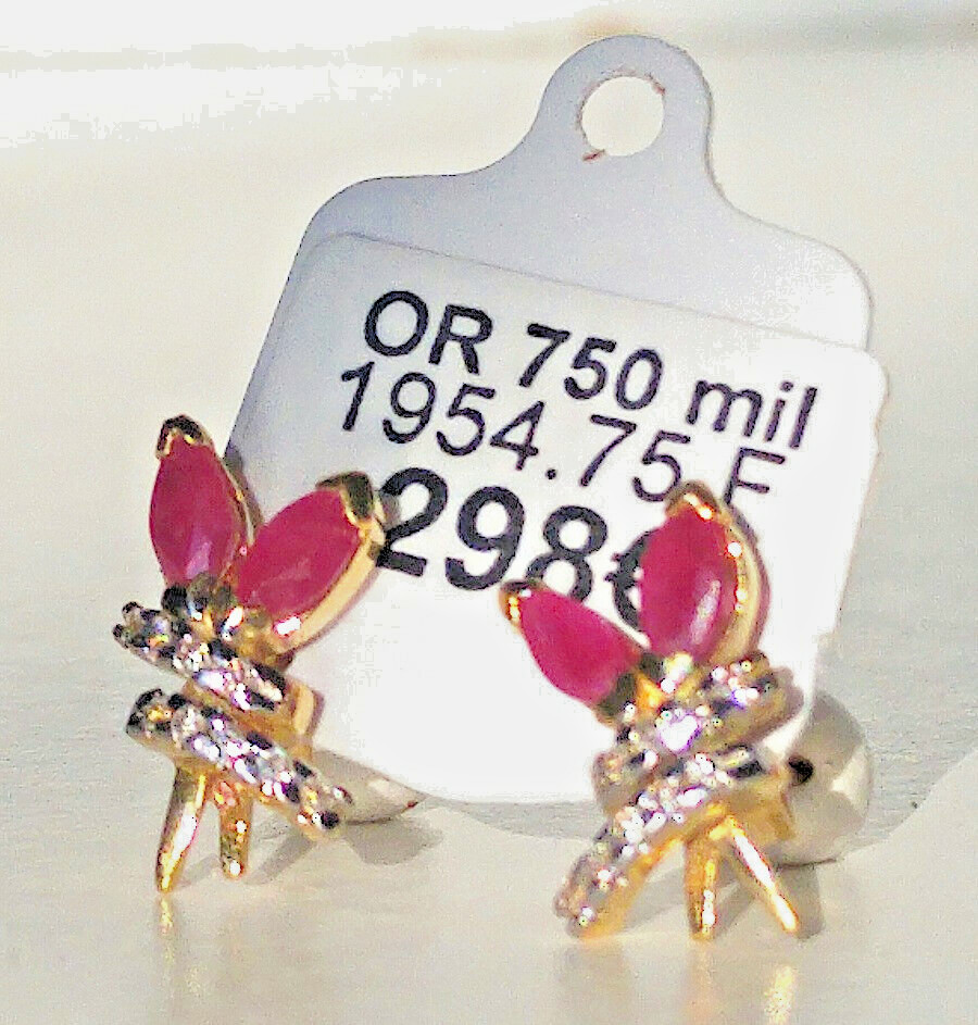 Boucles d'oreilles or bicolore 18 carats pour sublimer les lobes sensibles