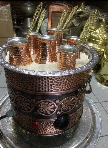 Turkish Arabic Copper Sand Coffee Maker Coffee Heater Coffee Brewer Kumda Kahve