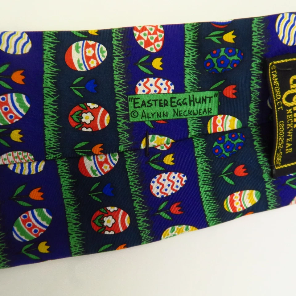 Huevos de Pascua Alynn Tumbling Horizontal Hierba Rayas Tulipanes 56"x3.75" Conejito Foto 3 de 4