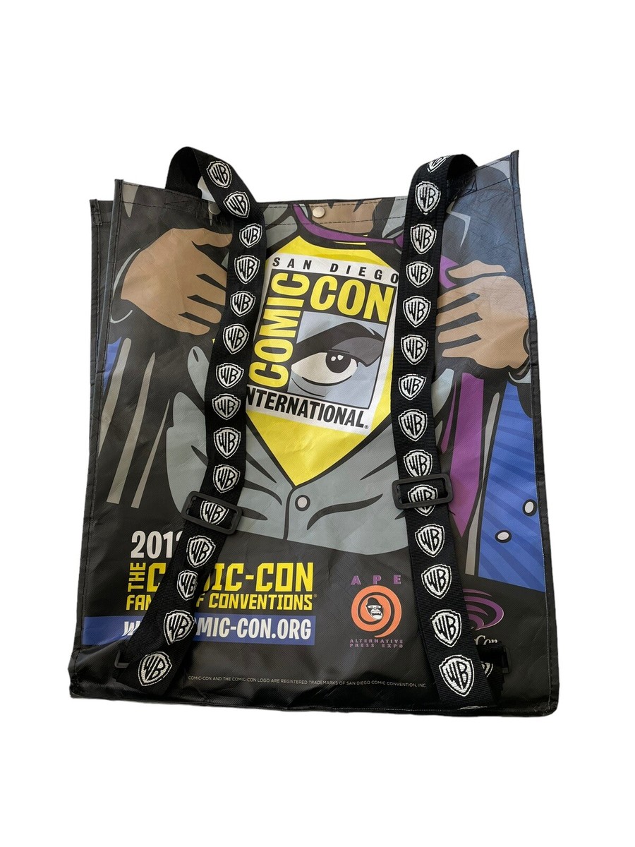 San Diego Comic Con International WB 2013 Black Bag Size 19x23