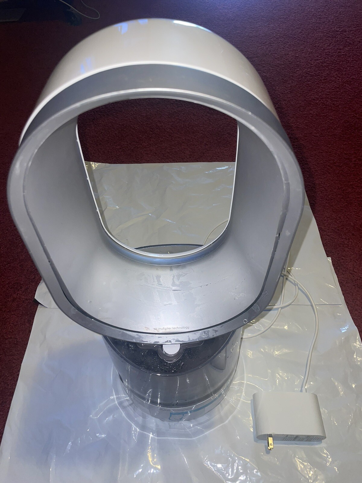 Dyson Silver & White Fan Loop AM10 Cool Mist Room Humidifier Tested