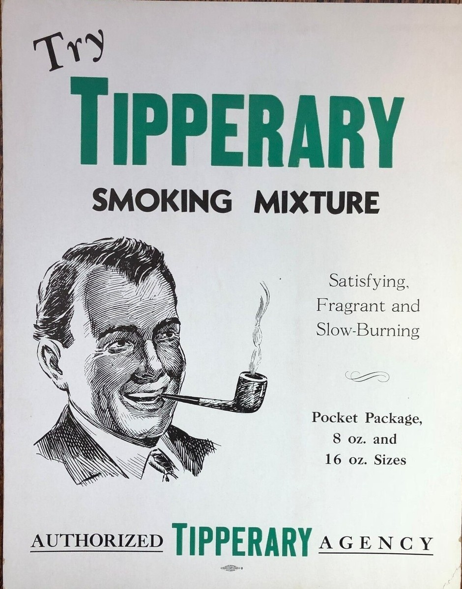 john weisert tobacco company 1930's Lot of 10 54 Smoking Label's Tobacco Co., St Louis 1940s Try Tipperary Smoking Tobacco