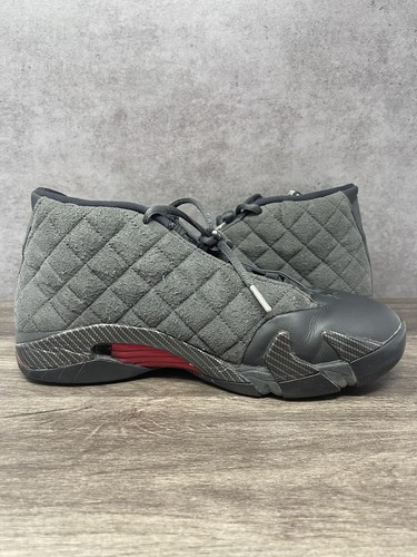 Air Jordan 14 Black Ferrari Size 8 Mens Nike Retro Red Trainer XIV BQ3685-001 - Picture 9 of 16